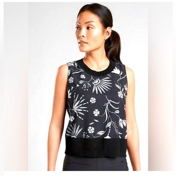 Athleta Tops - Athleta Zephyr Wildflower Shell Tank Top